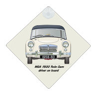 MGA Twin Cam 1958-60 Car Window Hanging Sign